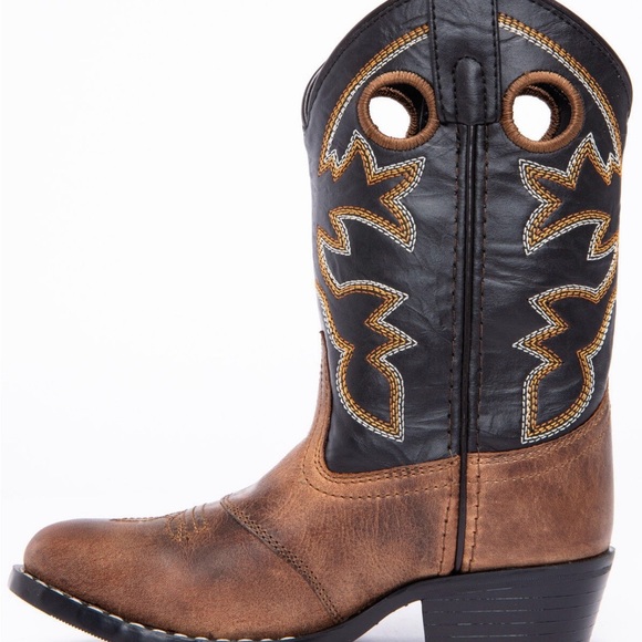 Cody James Boys Western Cowboy Boots - Brown and Black - Picture 3 of 11